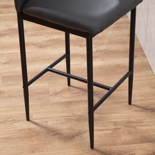 SICOTAS Counter Height Stools Set of 2(Grey) - N/A