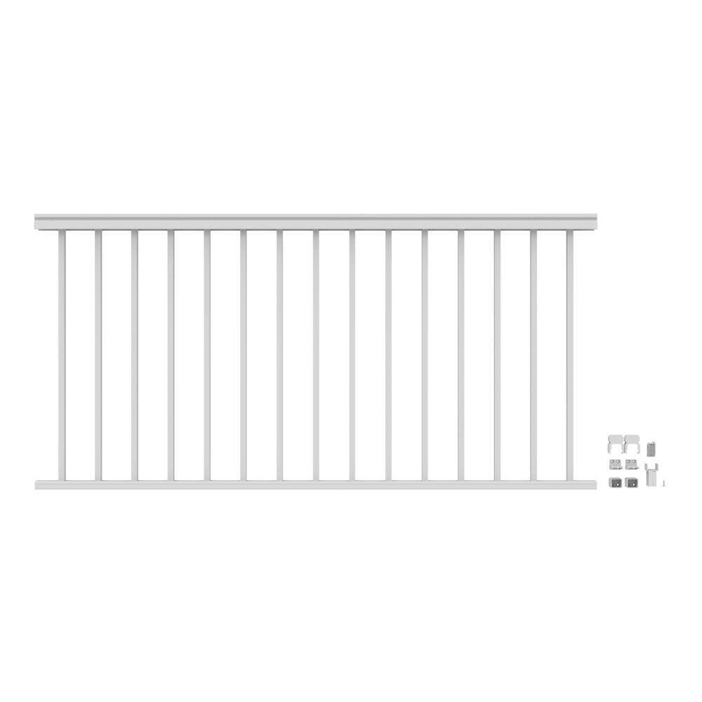 Barrette Outdoor Living VersaRail Classic 6 ft. x 36 in. White Aluminum Rail Level Kit 73043039