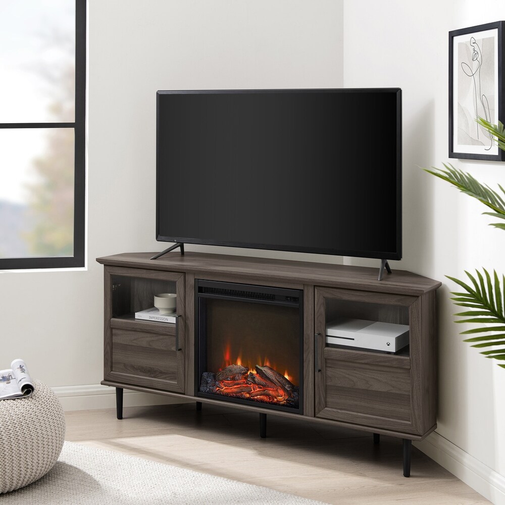 Middlebrook Modern Corner Fireplace TV Stand