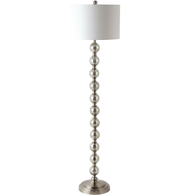 Cace Floor Lamp Nickel ivory Safavieh