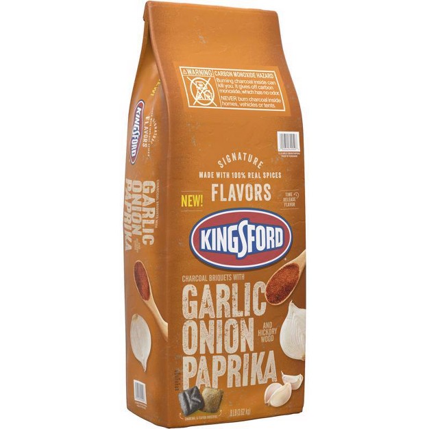 Kingsford Signature Flavors All Natural Garlic Onion Paprika Charcoal Briquettes 8 Lb