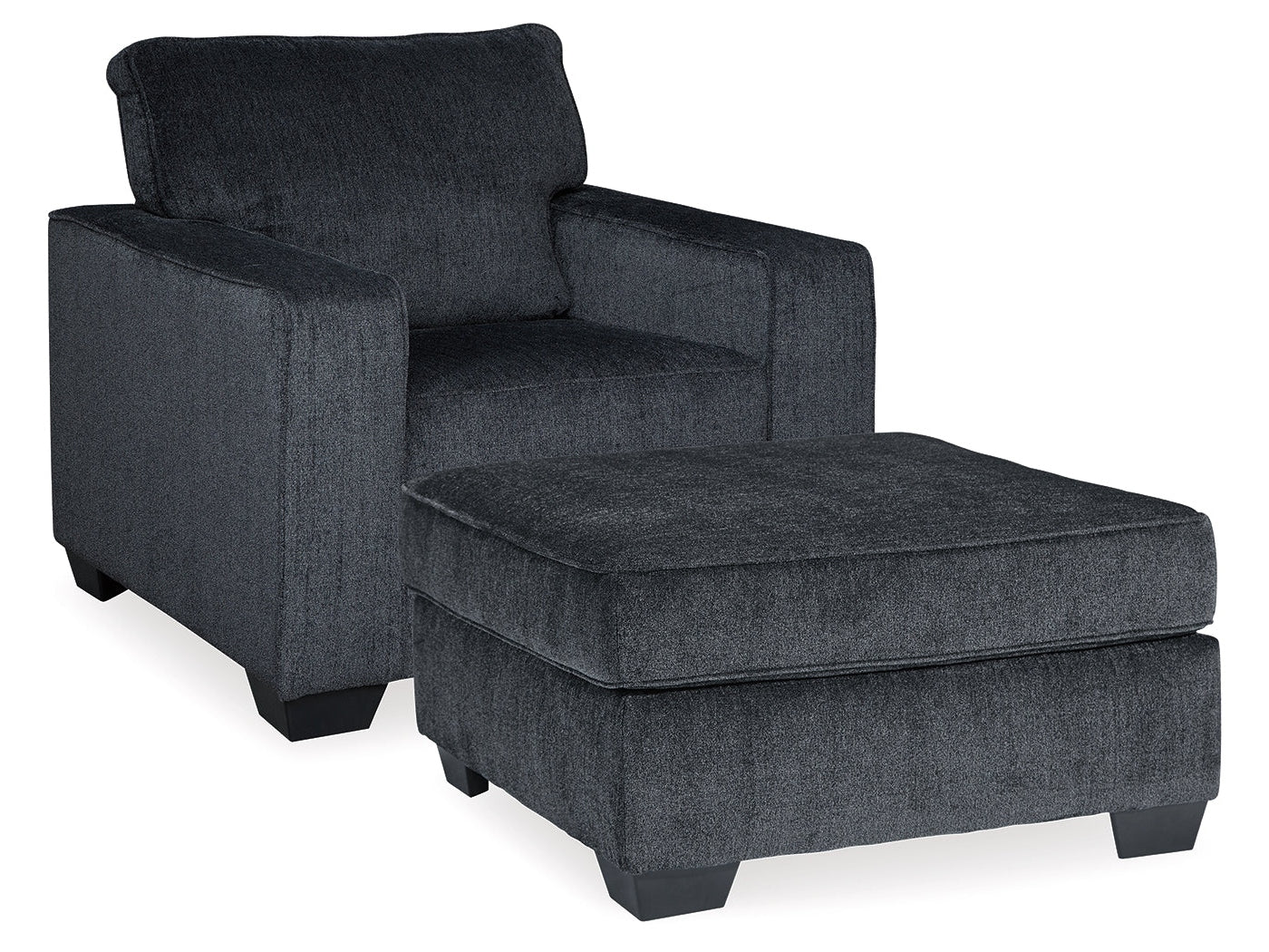 (Online Special Price) Altari Gray Chair and Ottoman