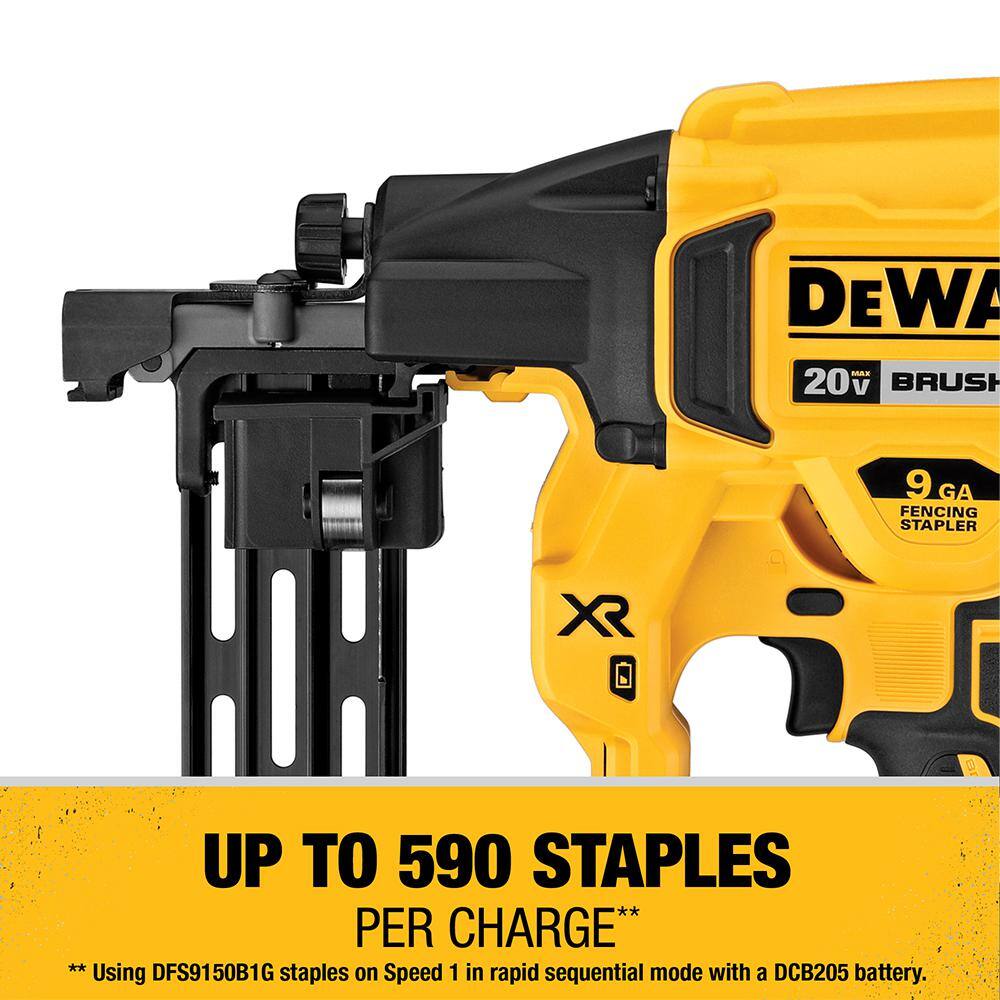 DEWALT DCFS950B 20V MAX 9-Gauge Cordless Fencing Stapler (Tool Only)