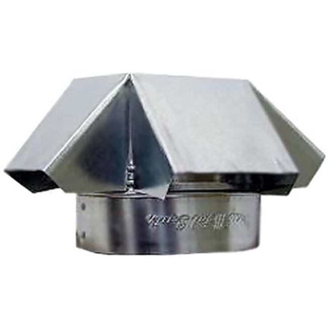 Gray Metal 8-327 8 in. Galvanized Round Vent Cap