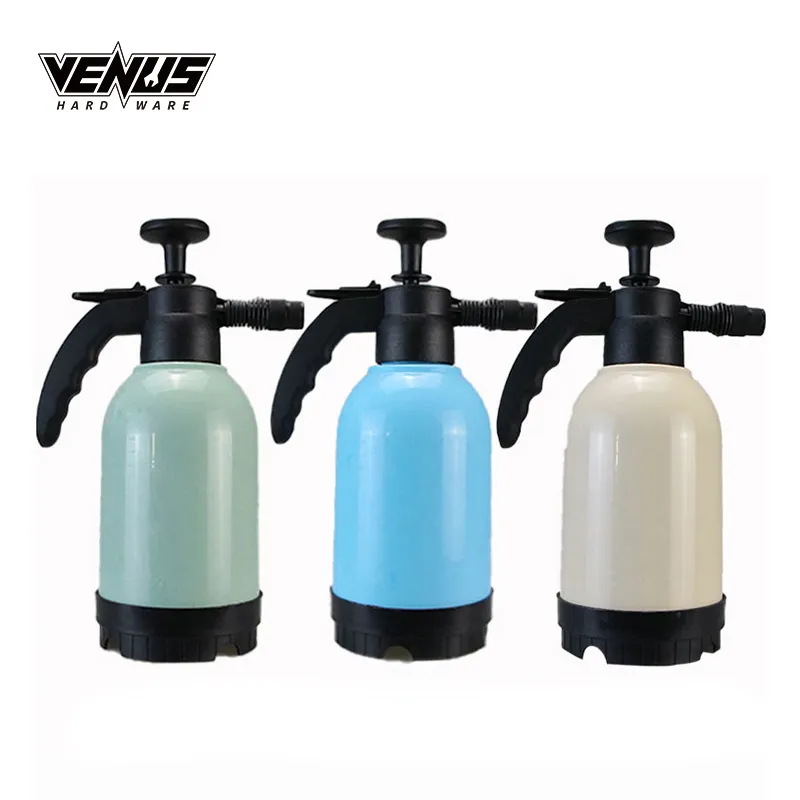 Portable Agricultural Garden PE Plastic Paint Hand Pump Pressure Sprayer Bottle 2L