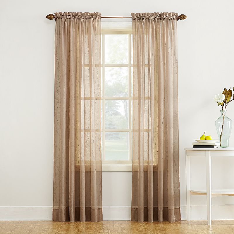 No. 918 Erica Crushed Sheer Voile Window Curtain