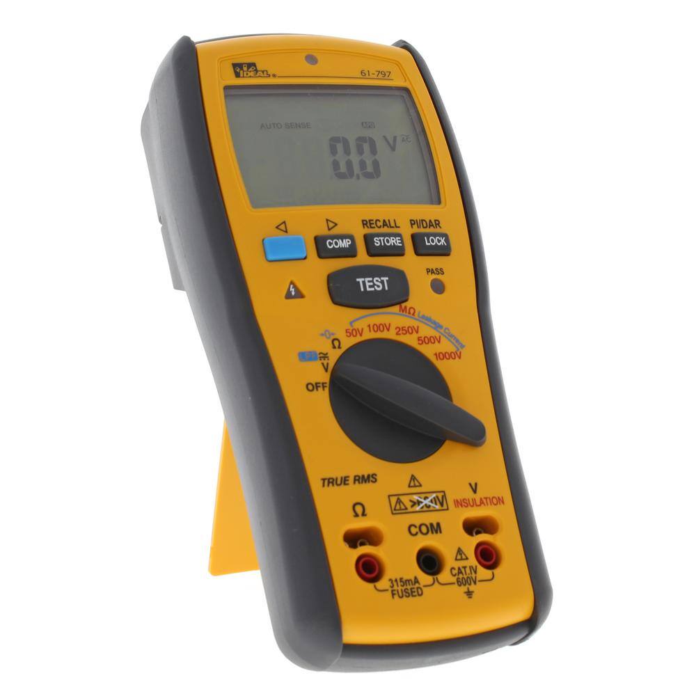 IDEAL Digital Insulation Meter with PI DAR Remote Probe 61-797