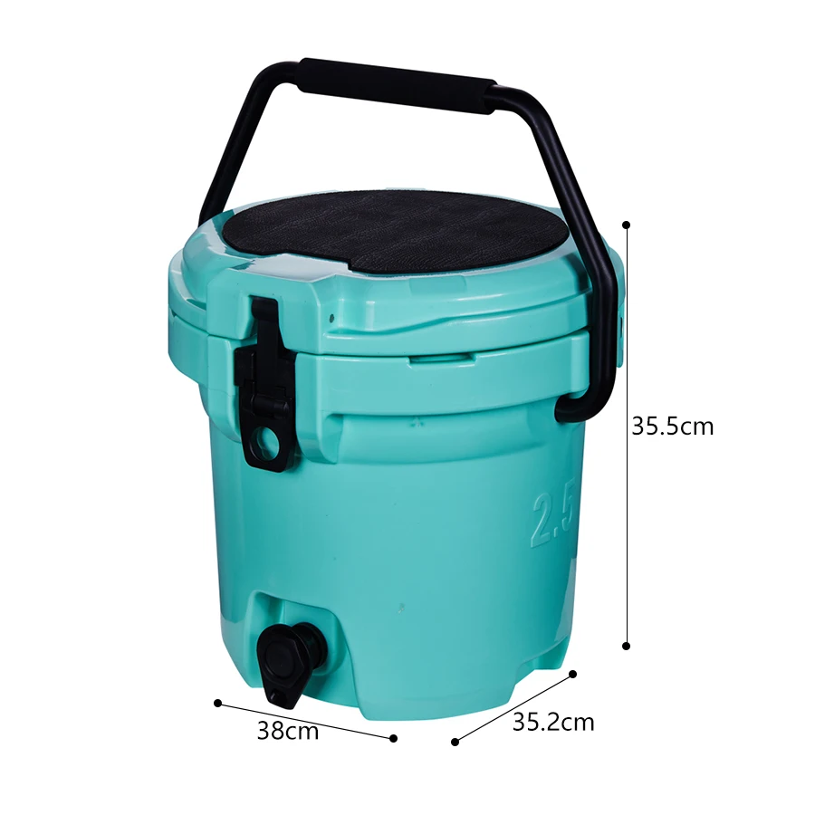 Rouser Outdoor Portable  2.5G Gallon 10L Plastic Wine Ice Bucket Cooler Box Camping   Hiking Cooling Box