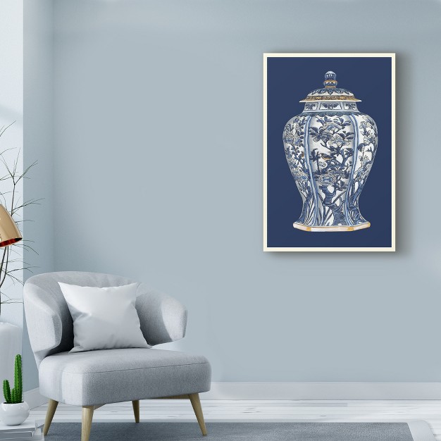 Trademark Fine Art vision Studio x27 blue And White Porcelain Vase I x27 Canvas Art