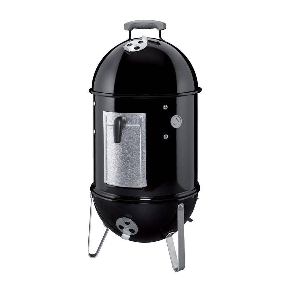 Weber 14 in Smokey Mountain Cooker Smoker in Black with Cover and BuiltIn Thermometer