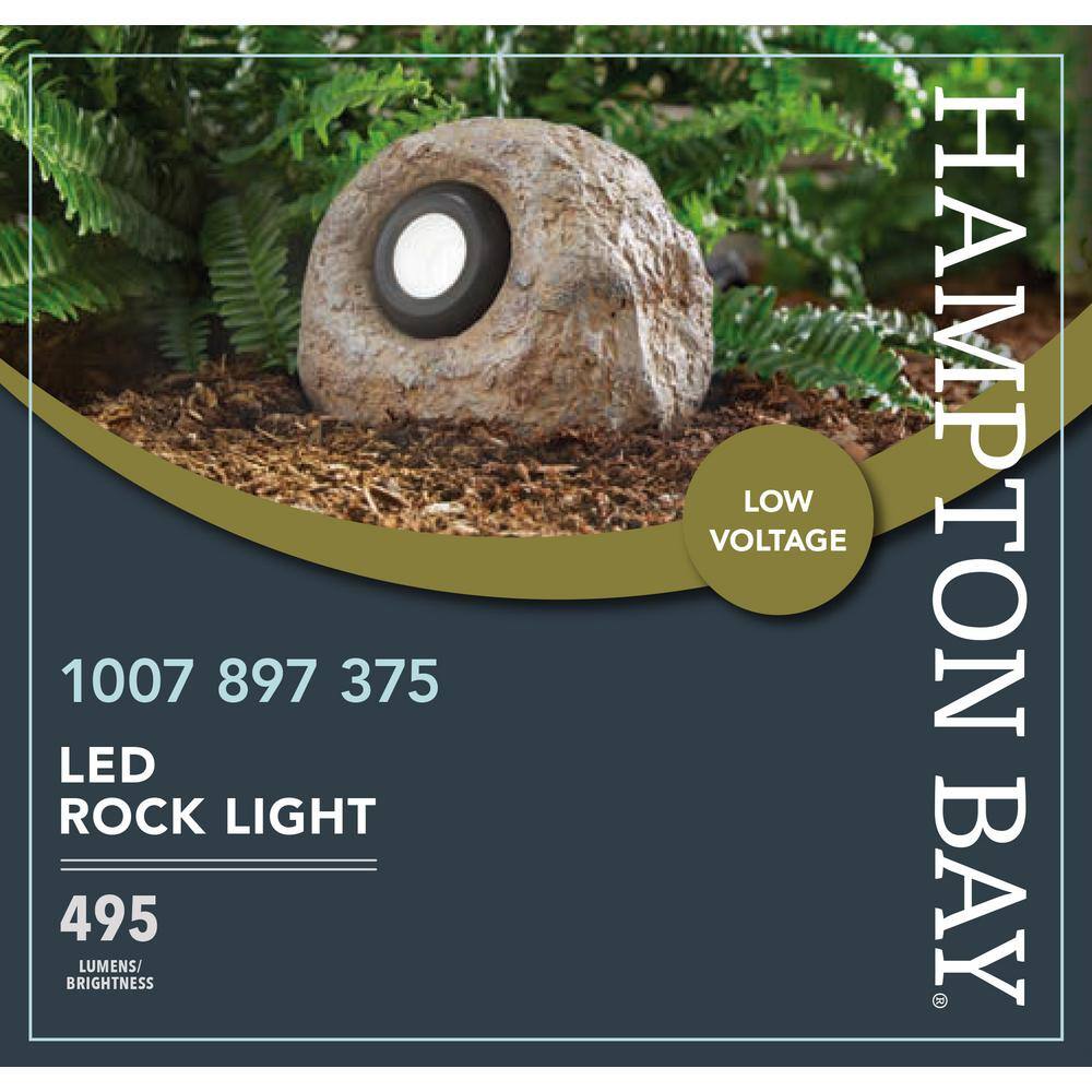 Hampton Bay Low Voltage Rock LED Specialty Integrated Path Light LBM1501LX-02
