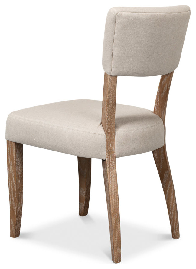 Rhett Cream Dining Chairs Set of 2   Traditional   Armchairs And Accent Chairs   by Sideboards and Things  Houzz