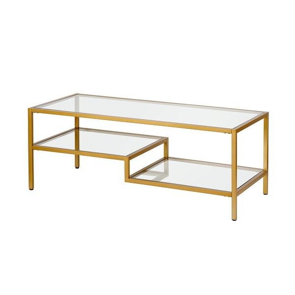 Lovett Coffee Table Brass Finish