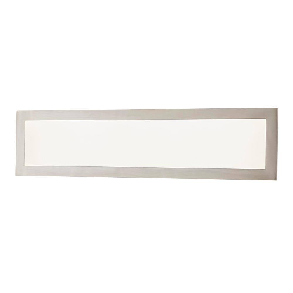 Hampton Bay Straston 24 in. 1-Light Brush Nickel LED Adjustable Bathroom Vanity Light 59061-SN