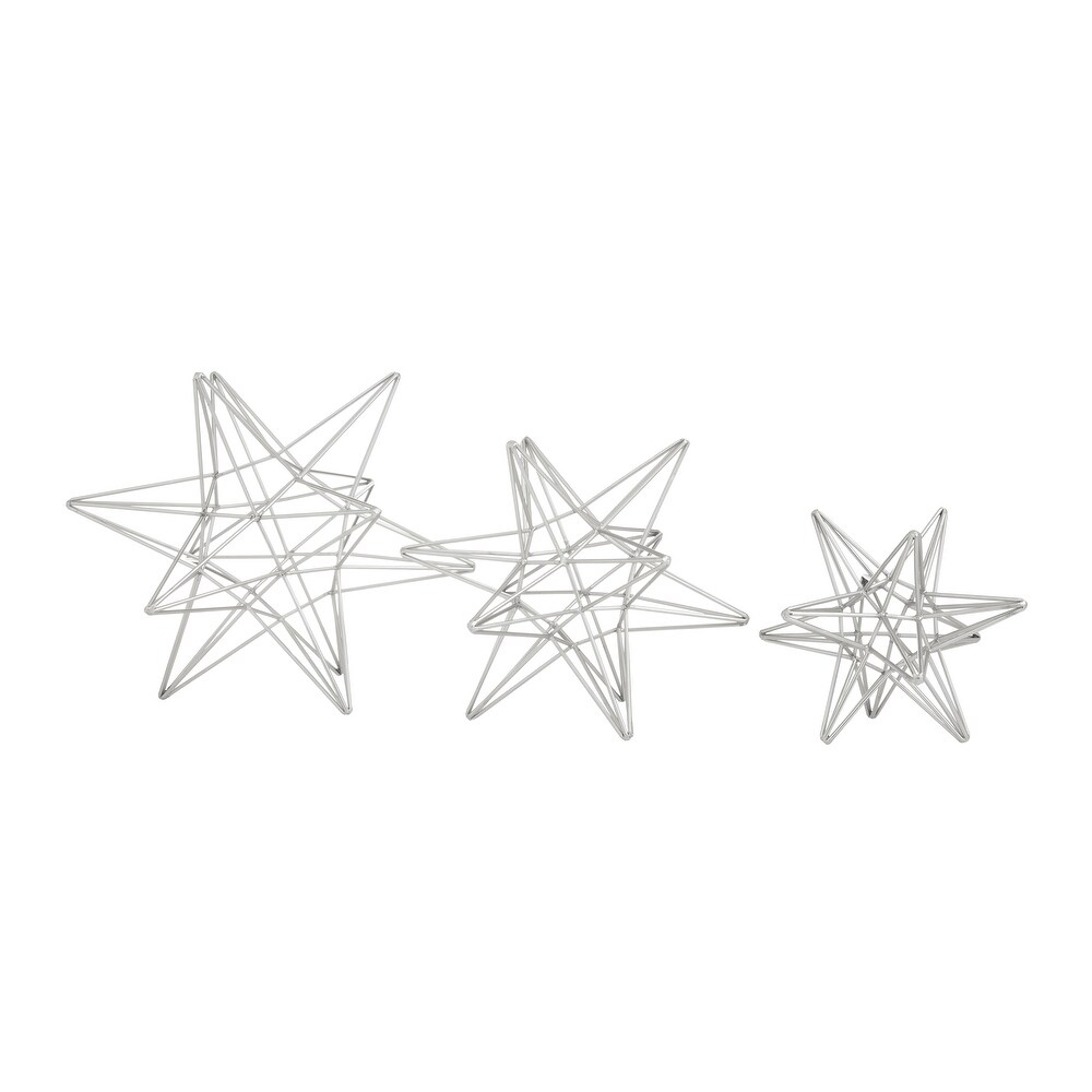 CosmoLiving by Cosmopolitan Silver Iron Contemporary Sculpture 11 x 9 x 7   12\