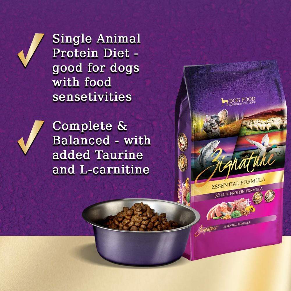 Zignature Grain Free Zssential Multi-Protein Recipe Dry Dog Food