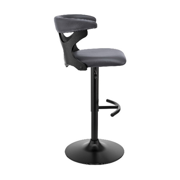 Benjara BM270034 Adjustable Barstool with Curved C...