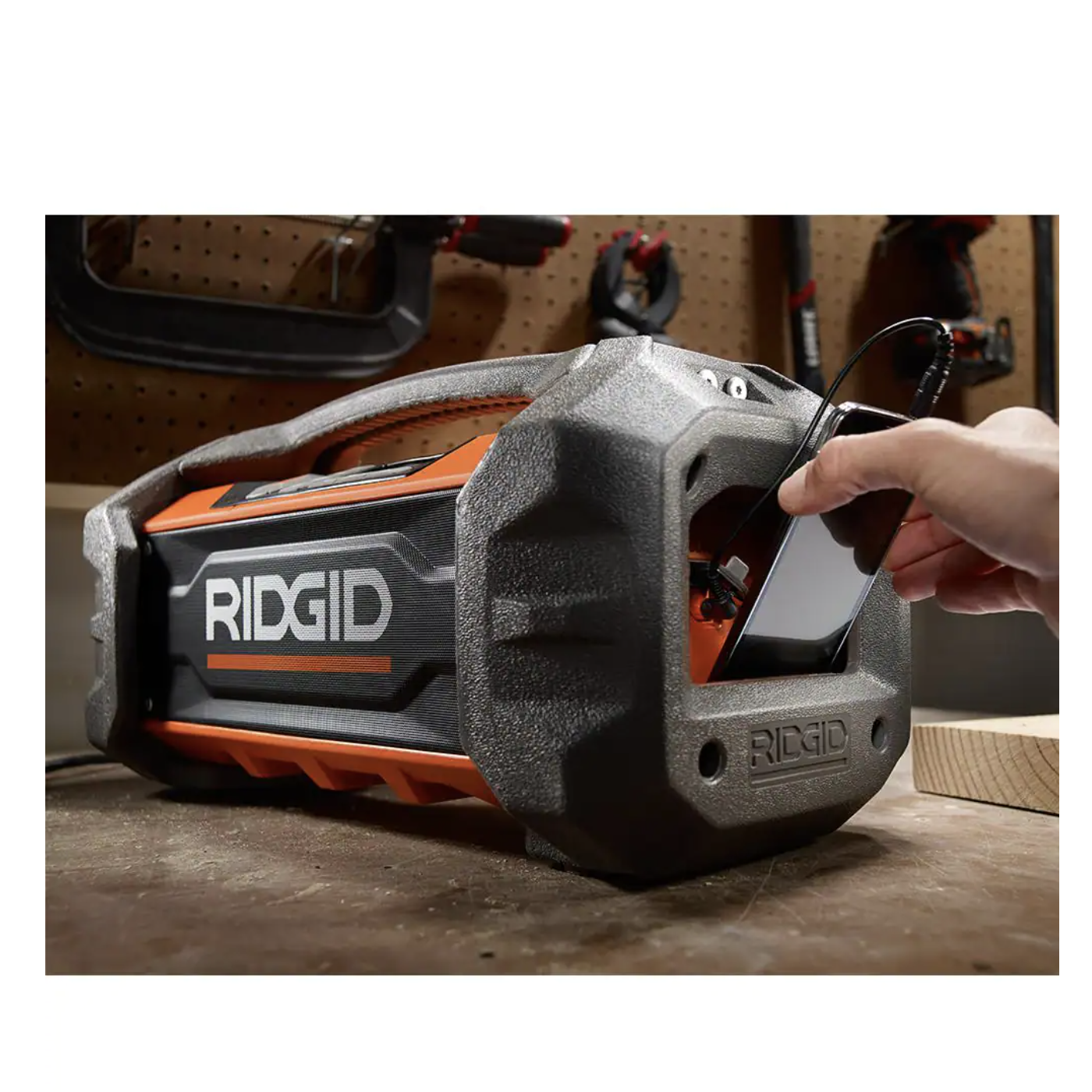 Ridgid 18v Hybrid Jobsite Radio With Bluetooth Wireless Technology (Tool Only)