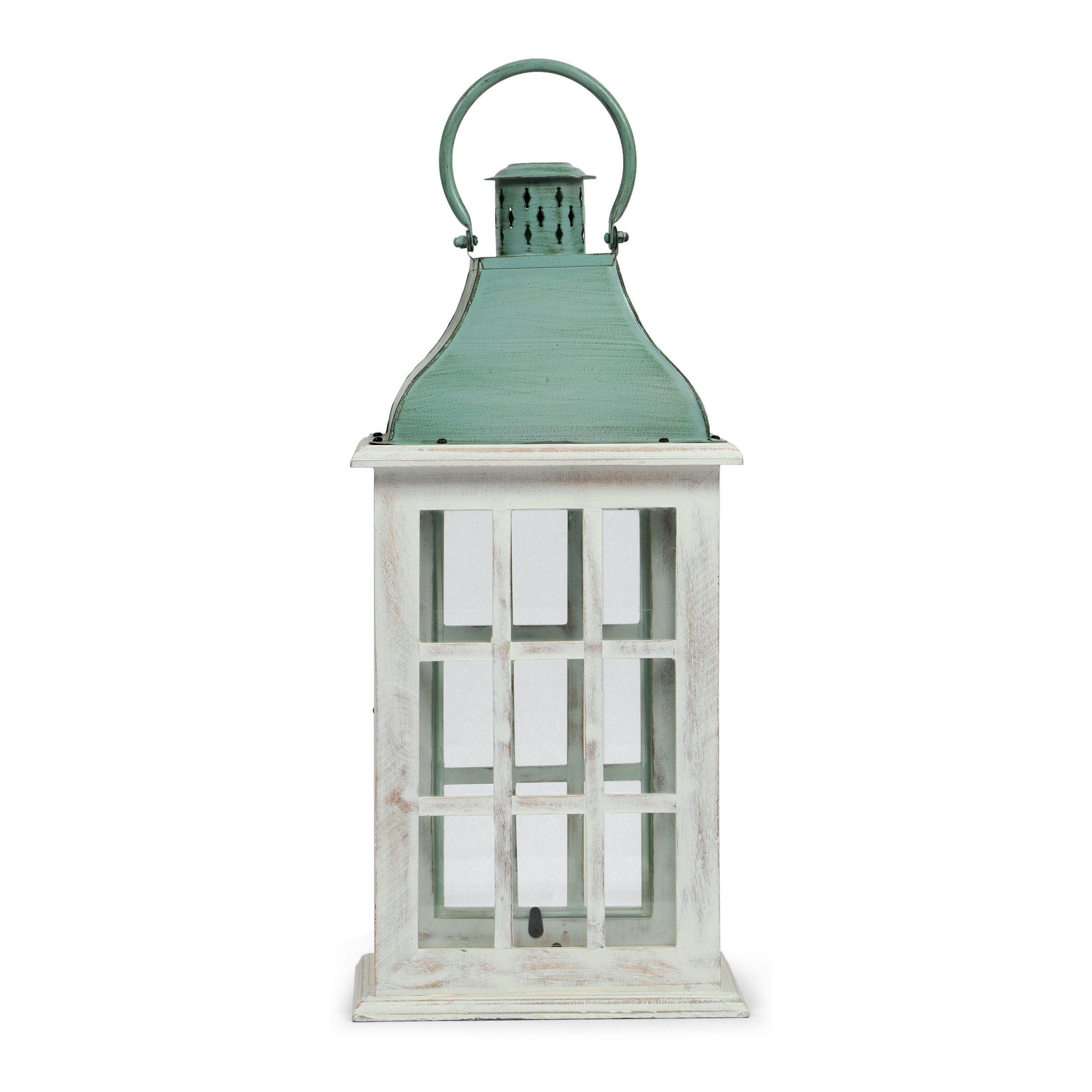 Reigle Coastal Handcrafted Mango Wood Decorative Lantern