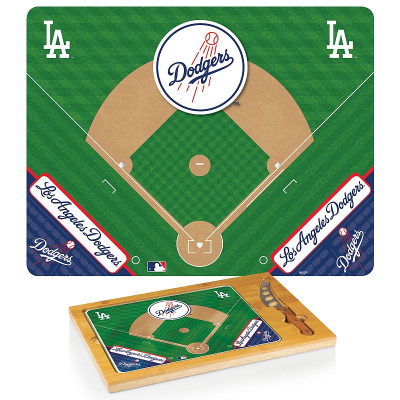 Picnic Time Los Angeles Dodgers Icon Rectangular Cutting Board Gift Set