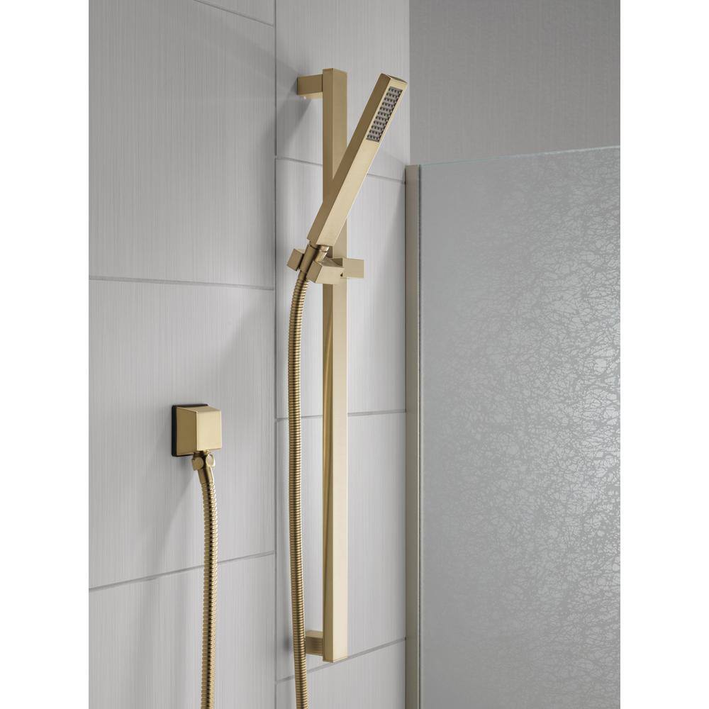 Delta Vero 1-Spray Patterns 1.75 GPM 1.38 in. Wall Mount Handheld Shower Head in Champagne Bronze 57530-CZ