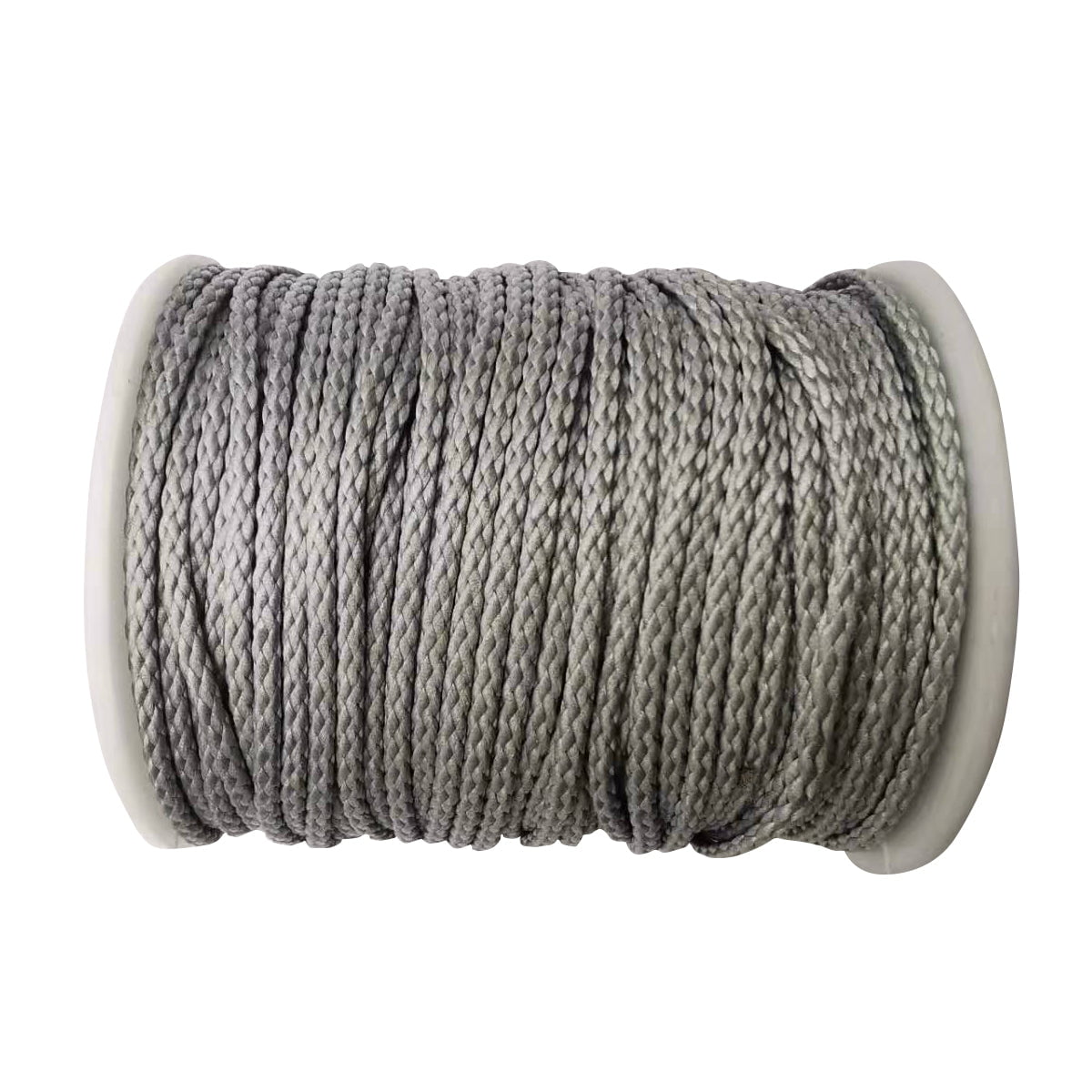 onewind Cordage HMWPE Tent Guyline Polyethylene Rope 100ft/33m, Silver Gray