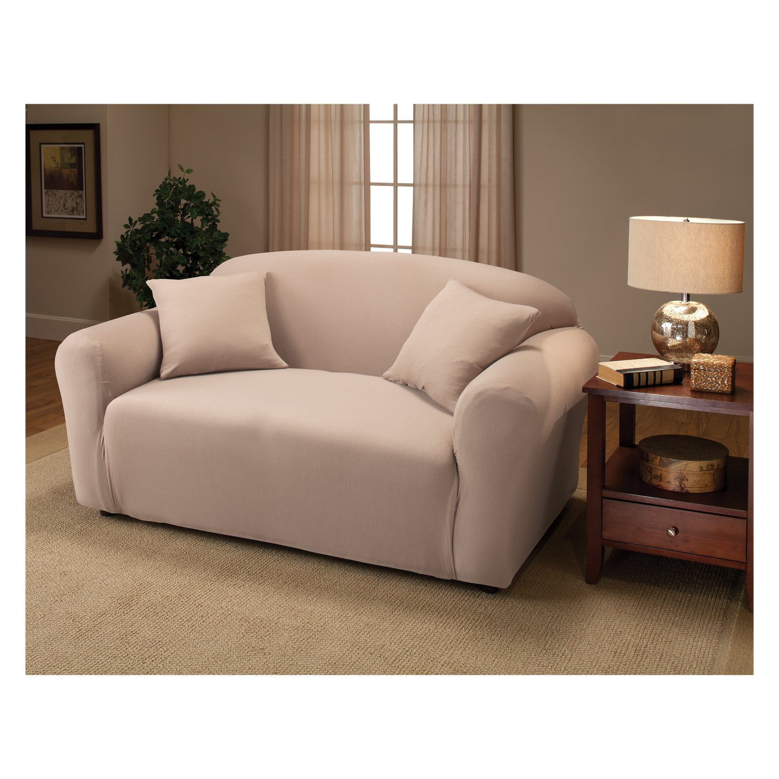 Madison Jersey Stretch Slipcover, Loveseat