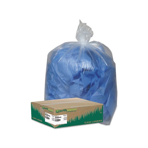 EarthSense Linear Low Density Clear Recycled Can Liners  WBIRNW5815C