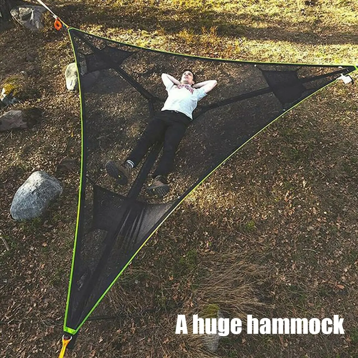 Polar Everest Triangle Hammock Bed Camping accessories Folding Double Hanging Swing Outdoor Hammock with Portable bag