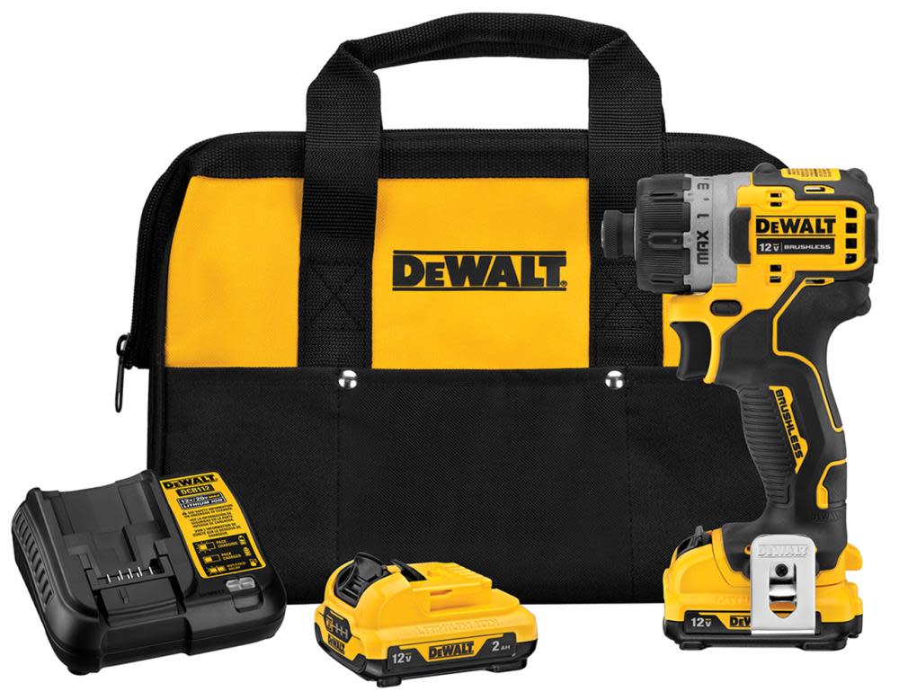 DEWALT 1/4-in 12V Max Brushless Cordless Screwdriver Kit DCF601F2 from DEWALT