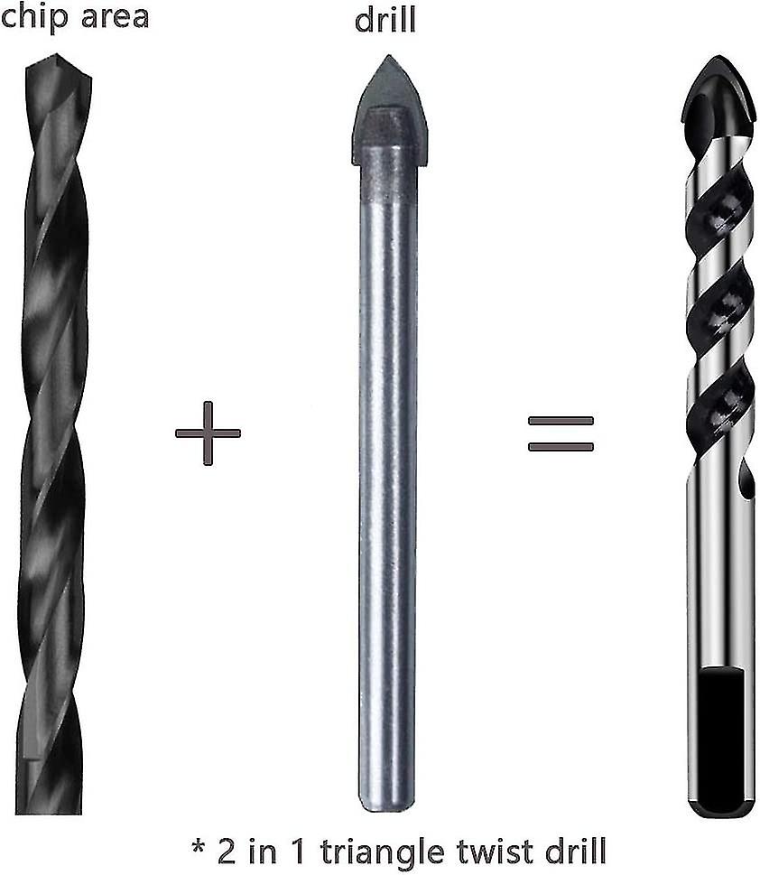 1 Pieces Drill Bit Set   (3mm 4mm 5mm 6mm 8mm 10mm 12mm)