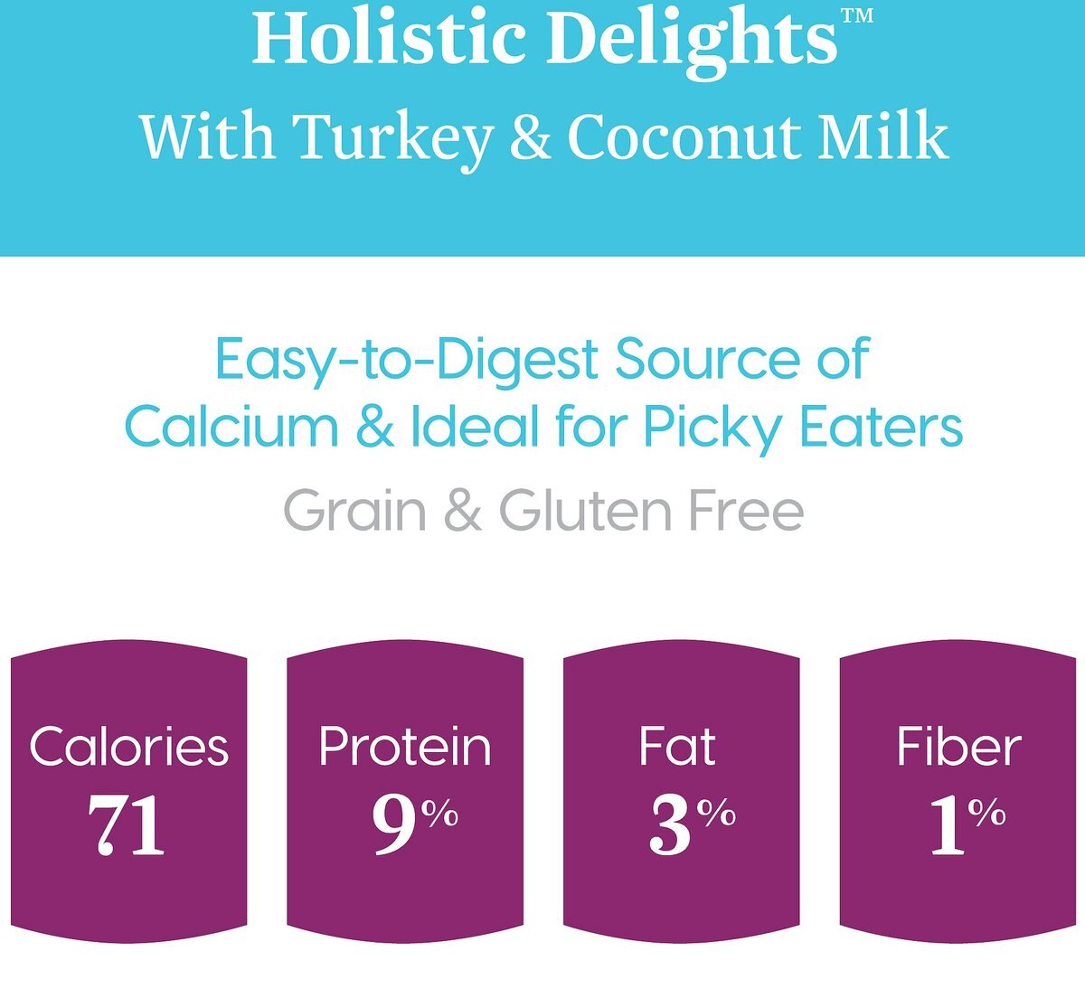 Solid Gold Holistic Delights Creamy Bisque with Turkey and Coconut Milk Grain-Free Cat Food Pouches