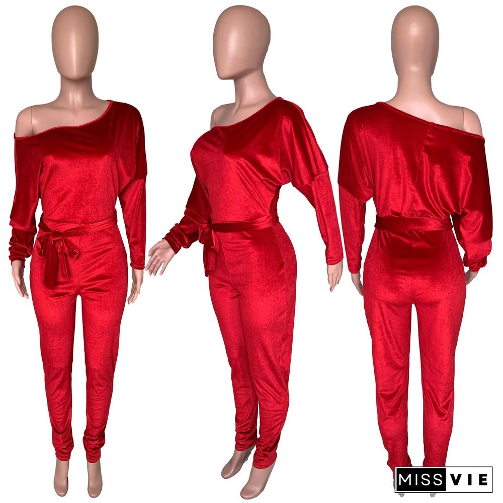 Lovers Touch Velvet Jumpsuit