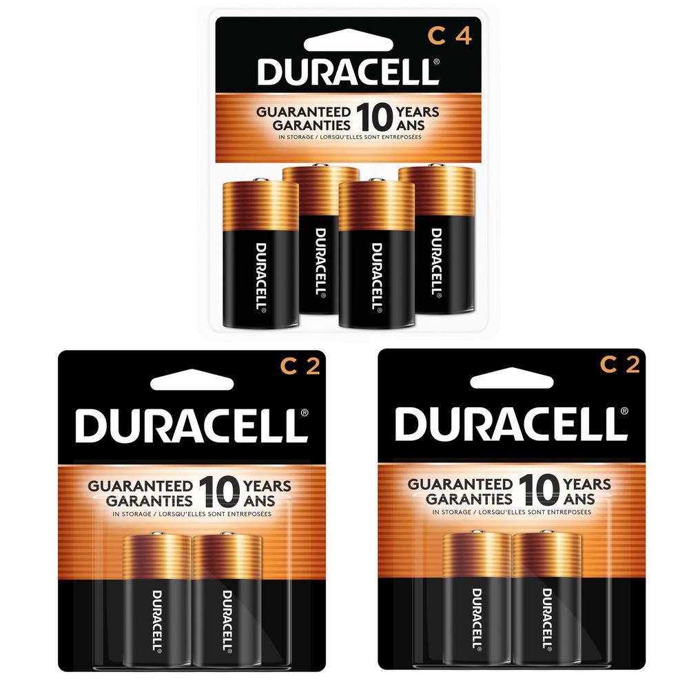 Duracell Coppertop C Alkaline Battery Mix Pack (8 Total Batteries) 004133304287