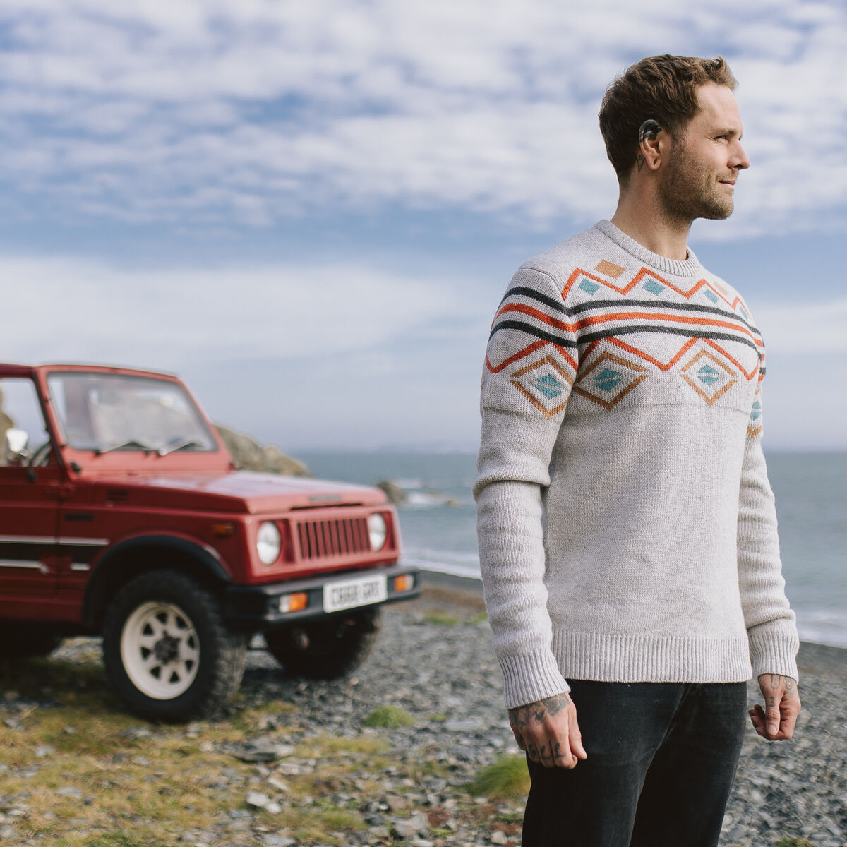 Fireside Knitted Jumper - Birch