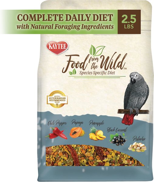 Kaytee Food from the Wild Parrot Bird Food， 2.5-lb bag