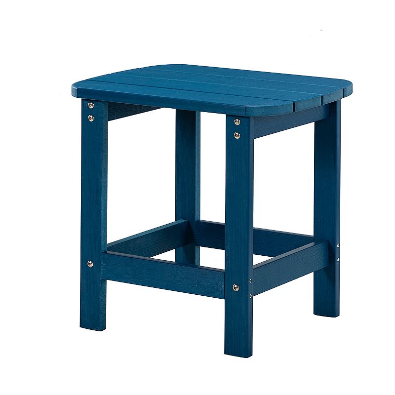 F.C Design Trivia Plastic Side Table Durable， Waterproof， Lightweight， Perfect for Indoor and Outdoor Use