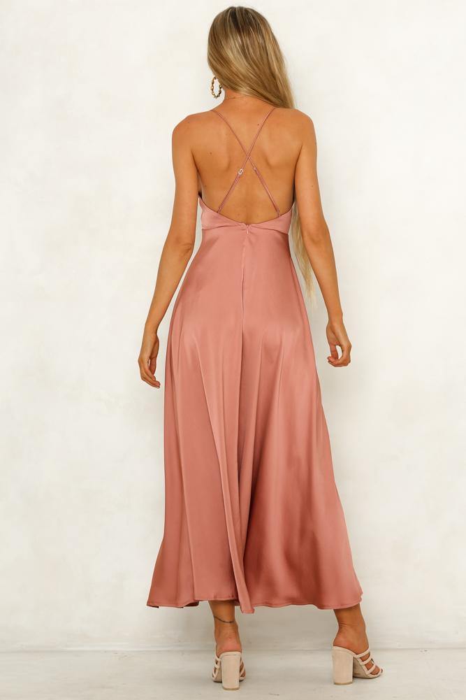 Hard To Deny Maxi Dress Rose