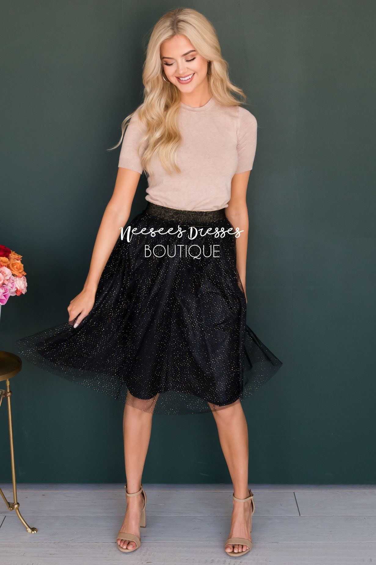 Dazzled Up Tulle Skirt