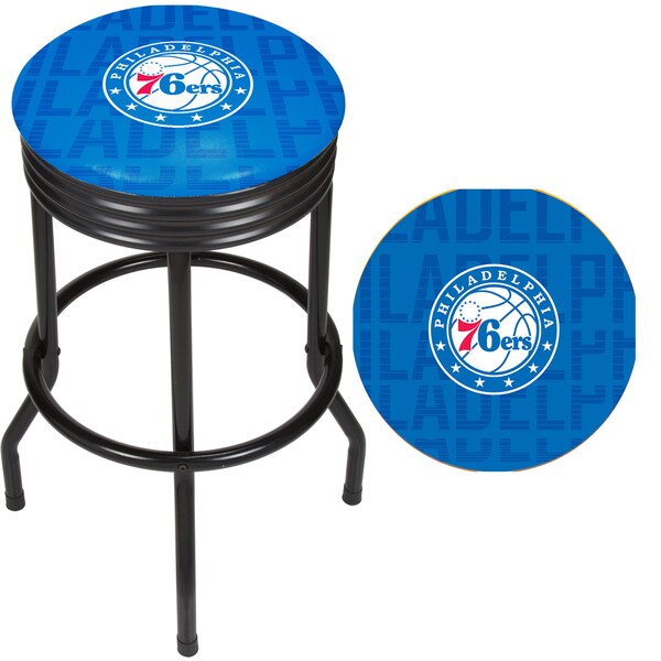 NBA Black Ribbed Bar Stool - City