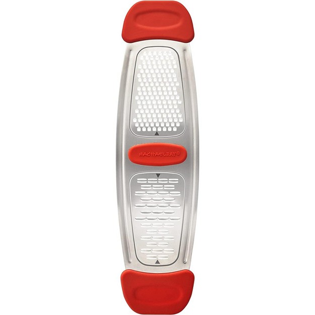 Rachael Ray Stainless Steel Multi grater With Silicone Handles Red