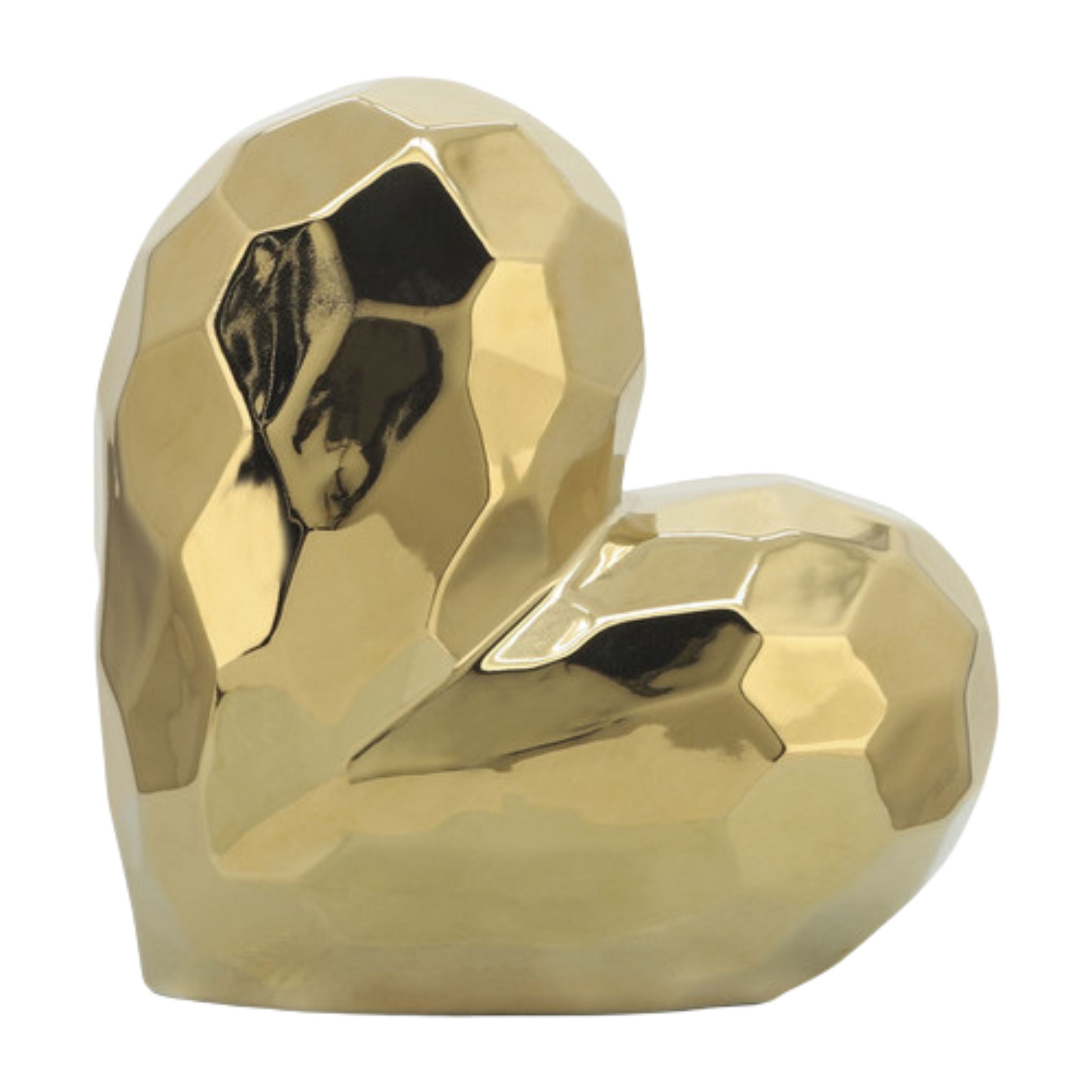 Gold Ceramic Heart 13216-01