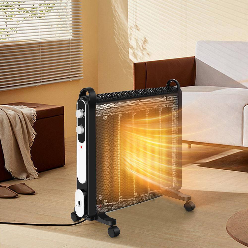 Gymax 1500-Watt Mica Heater Portable Electric Space Heater with Overheat Protection GYM08812