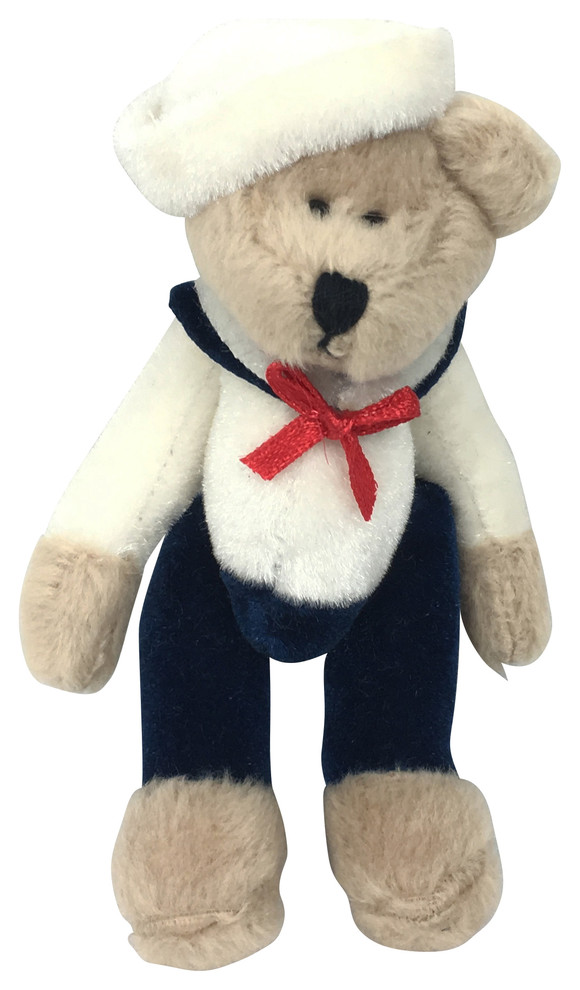 Sailor Bears  Set of 6  4.75 quot  Rustic   Christmas Ornaments   by Birch Maison  Houzz