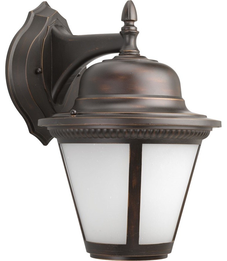 Progress Lighting 1 17W LED Wall Lantern   Traditional   Outdoor Wall Lights And Sconces   by Mylightingsource  Houzz