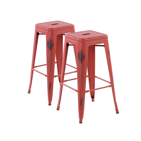 Homylin 29 Inch Backless Metal Counter Stools