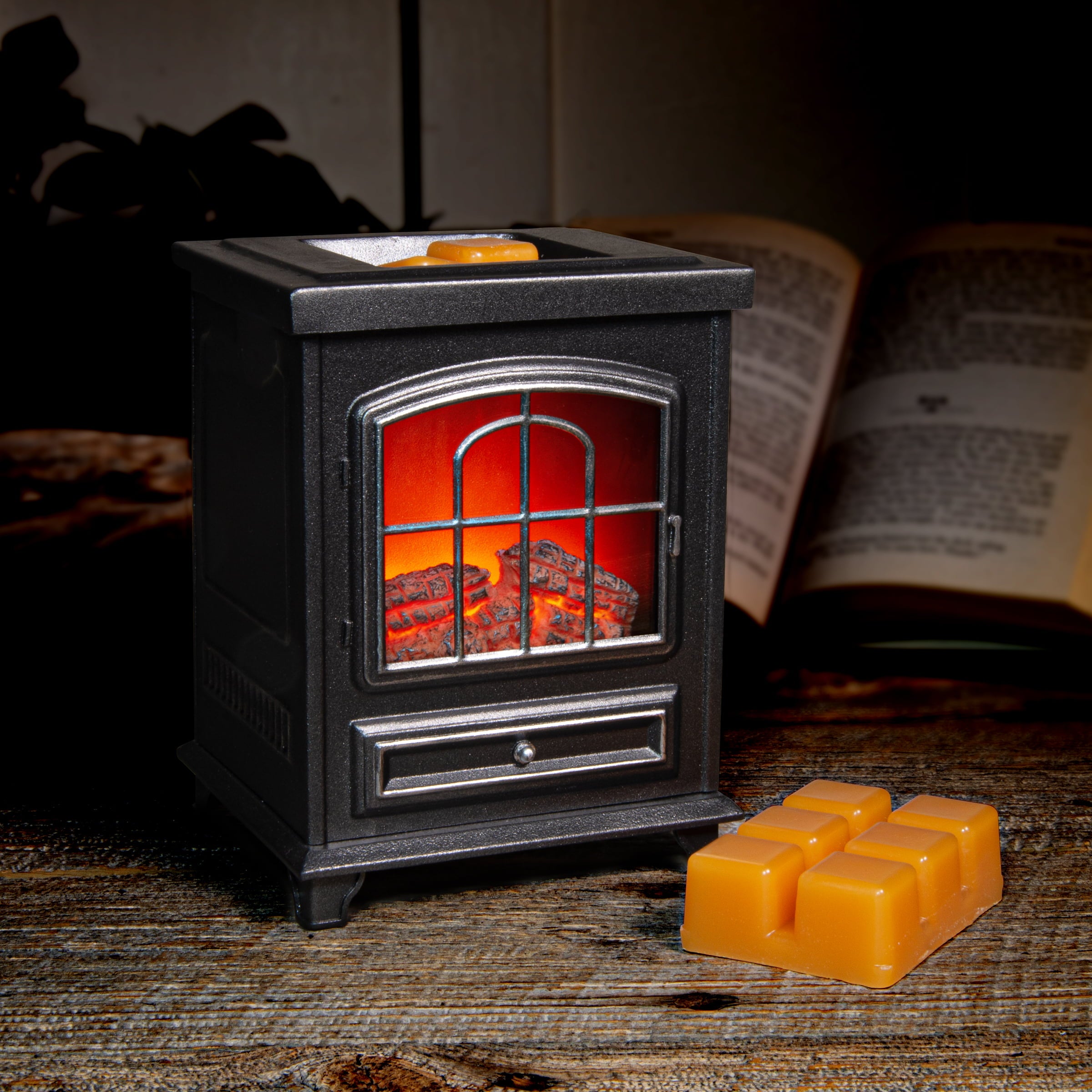 Better Homes and Gardens Full Size Wax Warmer， Flickering Fireplace