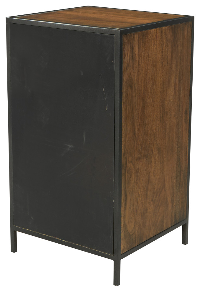 Clermont Walnut Storage Cabinet   Industrial   Console Tables   by Office Star Products  Houzz