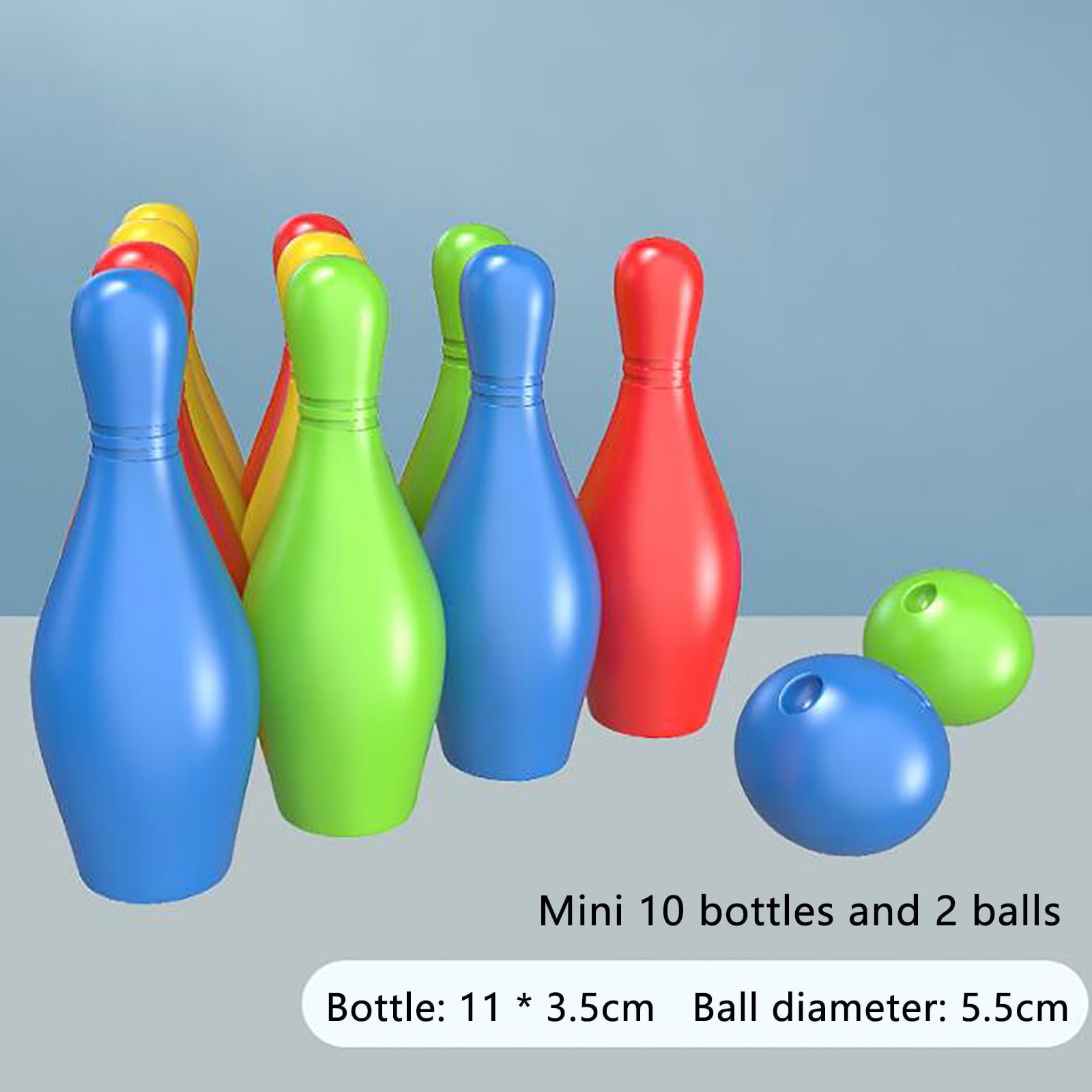 Bowling Interactive Outdoor Sports Indoor Ball Outdoor Bowling Set for Boys Children’s and And Parent-Child 12-Piece Girls Game Games Toys Education