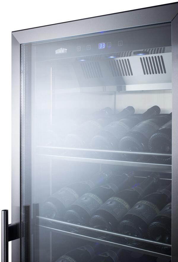 Summit Commercial SCR1401CH 24 Inch Stainless Steel Wine Cooler